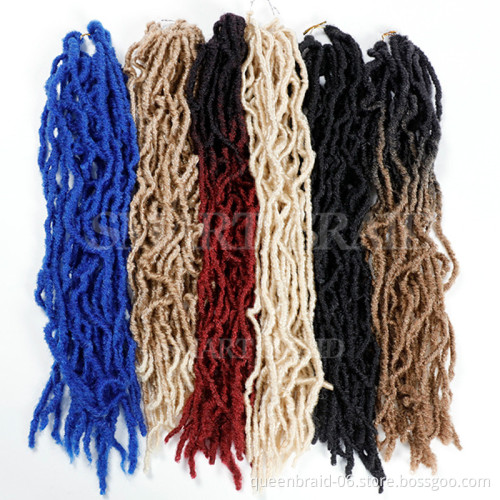 21strands 36" 90g Goddess Locs Crochet Hair Synthetic Ombre Nu Locs Crochet Braiding Hair Extensions Crochet Goddess Nu Locs